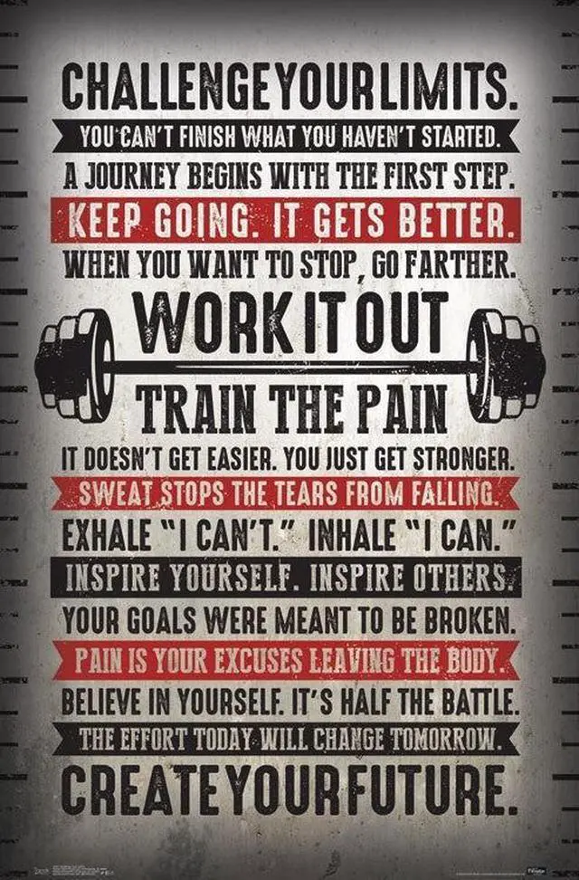 Main image of Challenge Your Limits Poster Print (22 x 34)