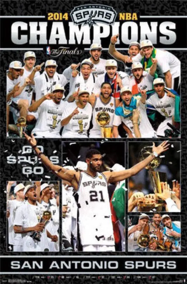 Main image of 2014 San Antonio Spurs NBA Finals - Celebration Poster Print (24 x 36)