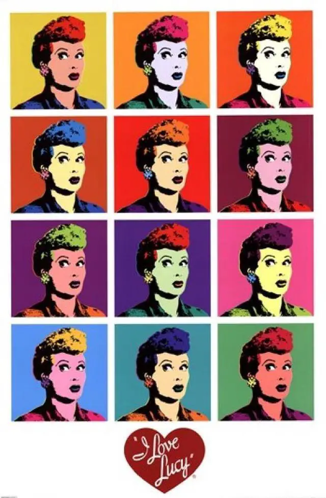 Main image of I Love Lucy - Pop Art Poster Print (24 x 36)