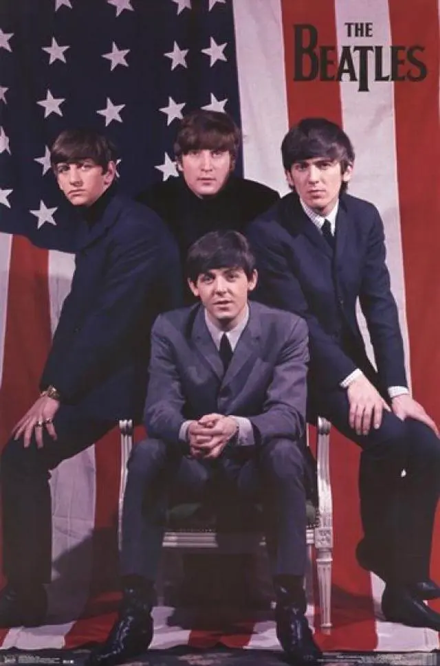 Main image of The Beatles - Flag Poster Print (22 x 34)