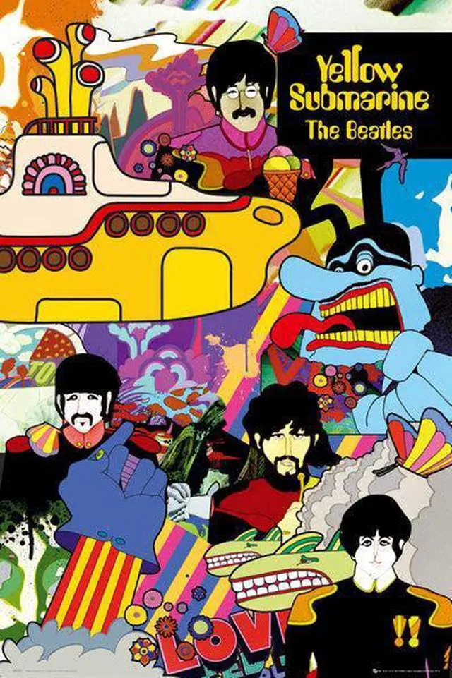 Main image of The Beatles Yellow Submarine Poster Print (22 x 34)