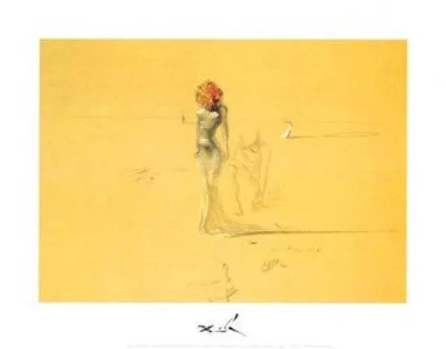 Main image of Female Figure with Head of Flowers, c.1937 - Salvador Dali Poster Print (14 x 11)