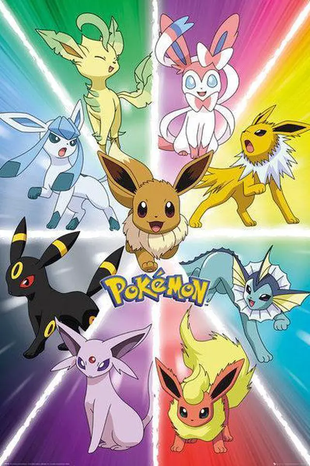 Main image of Pokemon Eevee Evolution Poster Print (24 x 36)