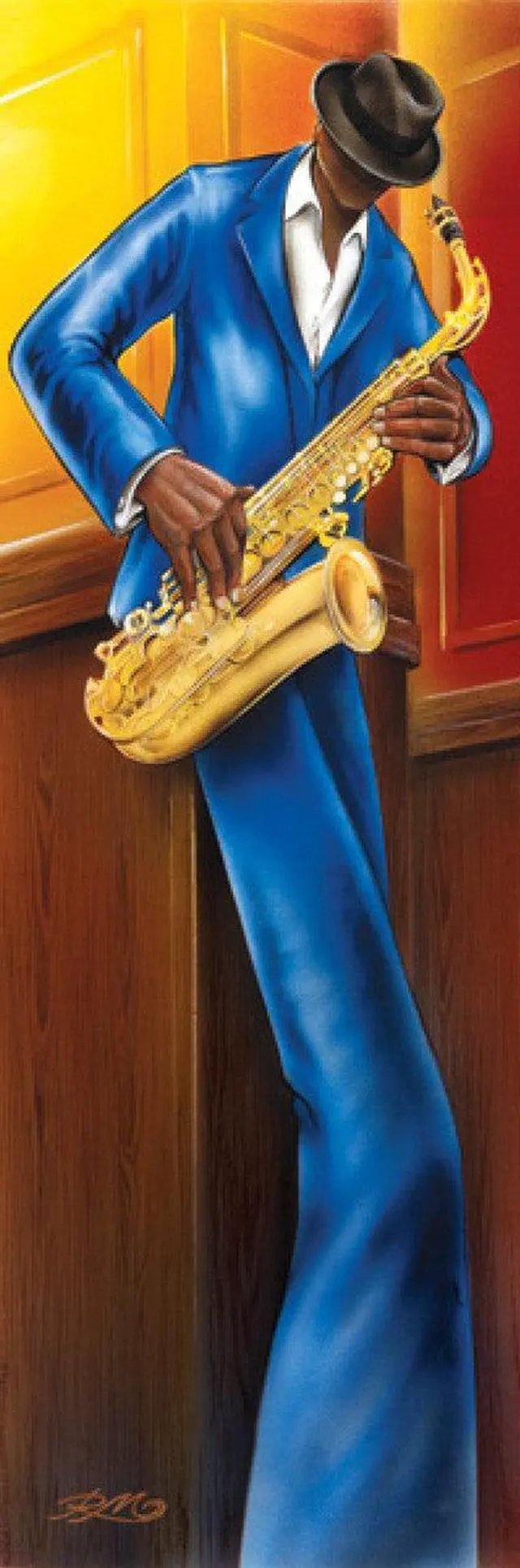 Main image of Jazz - Sax Poster Print (36 x 12)
