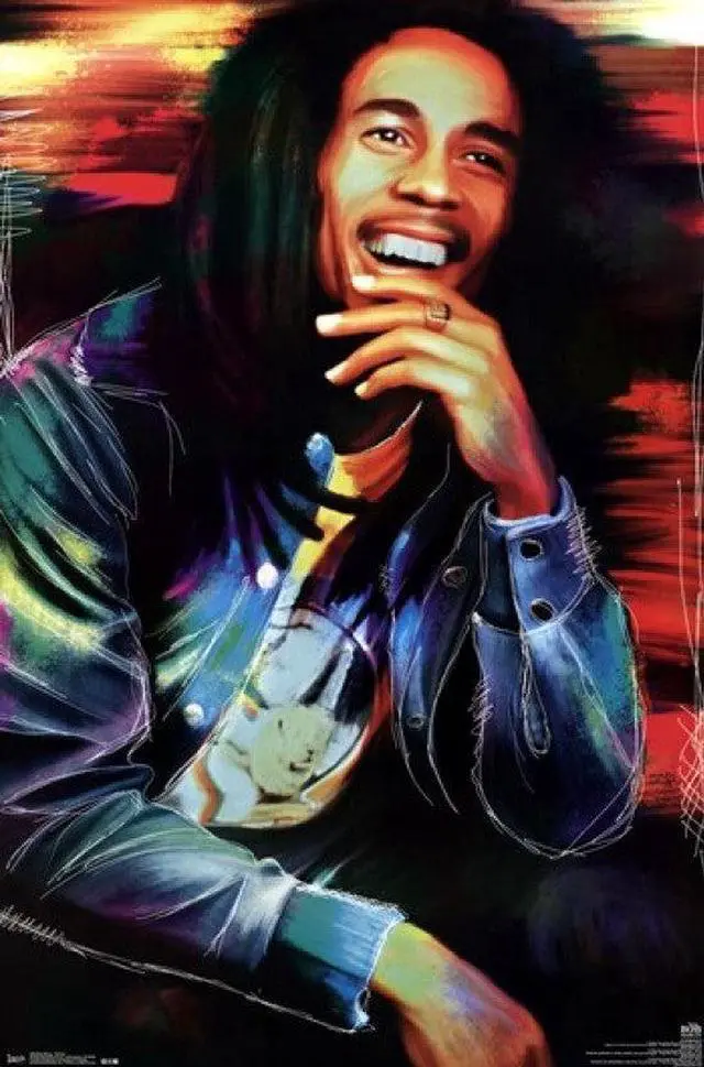 Main image of Bob Marley - Etched Poster Print (22 x 34)