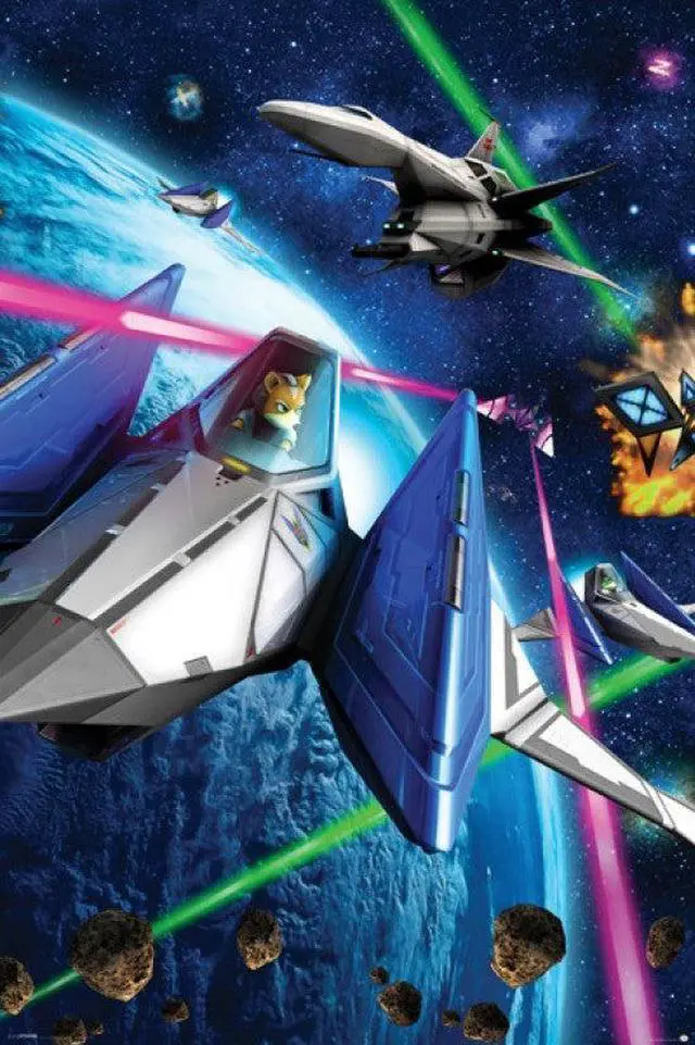Main image of Star Fox 64 - Space Battle Poster Print (22 x 34)