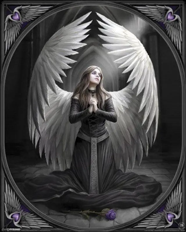 Main image of Anne Stokes - Prayer for the Fallen Poster Print (16 x 20)