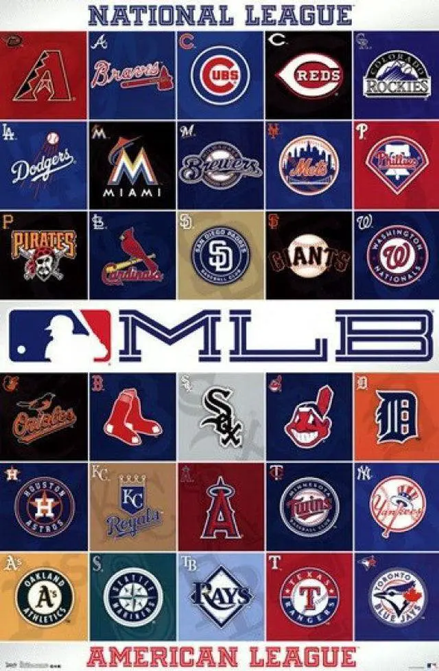 Main image of MLB - Logos 13 Poster Print (24 x 36)