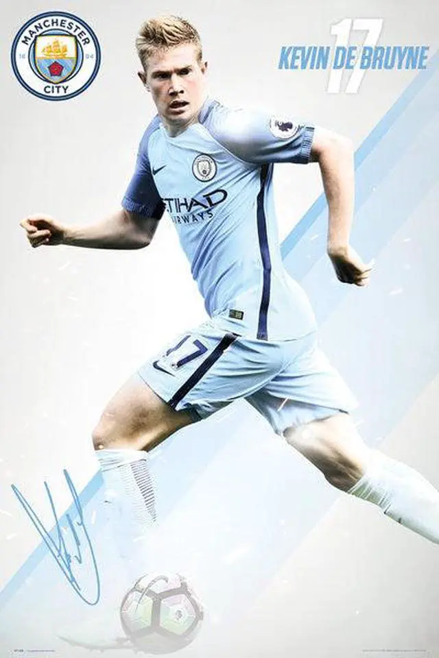 Main image of Manchester City De Bruyne 1617 Poster Print (22 x 34)