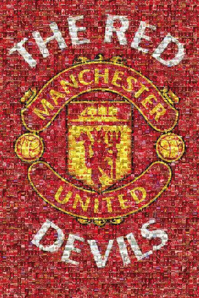 Main image of Manchester United Mosaic Poster Print (22 x 34)