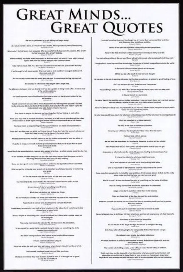 Main image of Great Minds - Great Quotes Poster Print (24 x 36)