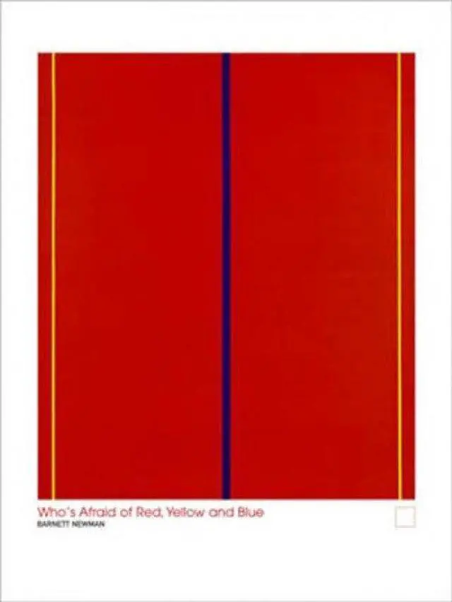 Main image of Who's Afraid Of Red, Yellow And Blue Poster Print By Barnet Newman (22 x 30)