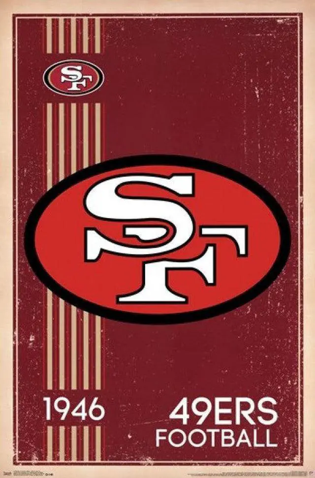 Main image of San Francisco 49ers - Retro Logo 14 Poster Print (22 x 34)