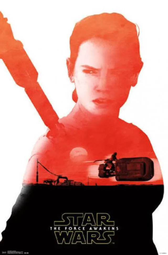 Main image of Star Wars The Force Awakens - Rey Badge Poster Print (22 x 34)