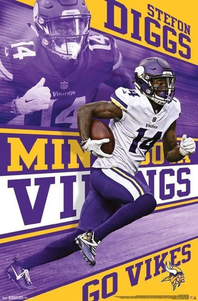 Main image of Minnesota Vikings - Stefon Diggs Poster Print (22 x 34)