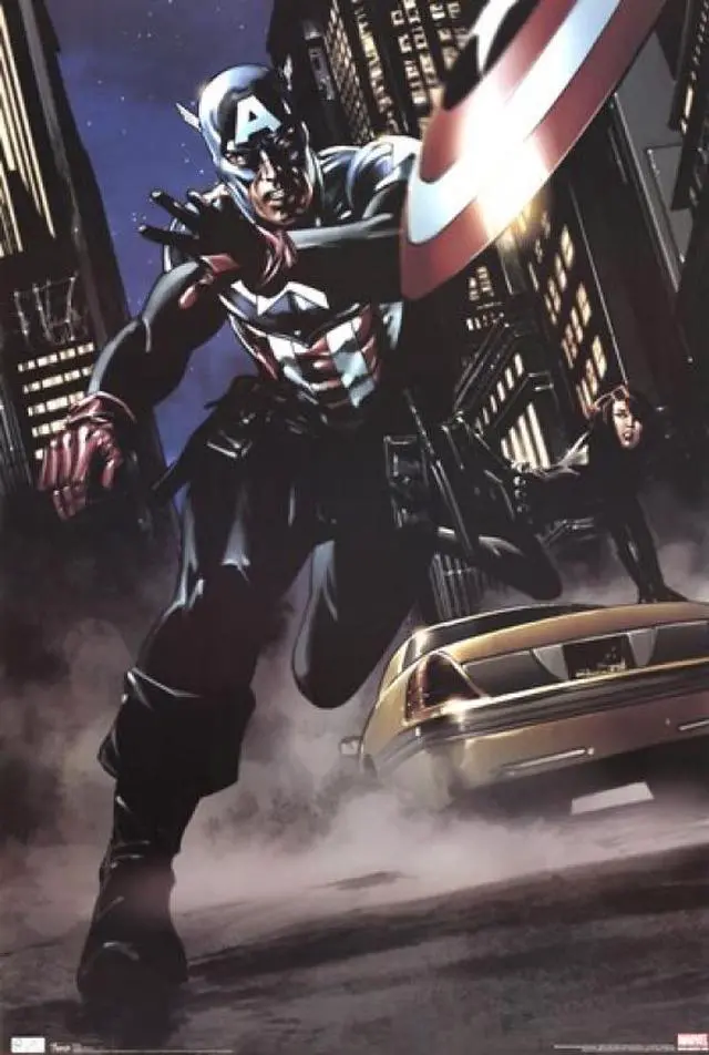 Main image of Captain America - Comic Poster Print (22 x 34)