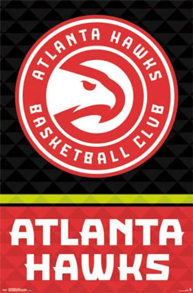 Main image of Atlanta Hawks - Logo 15 Poster Print (24 x 36)