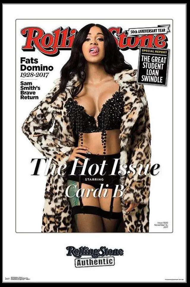Main image of Rolling Stone - Cardi B 17 Poster Print (22 x 34)