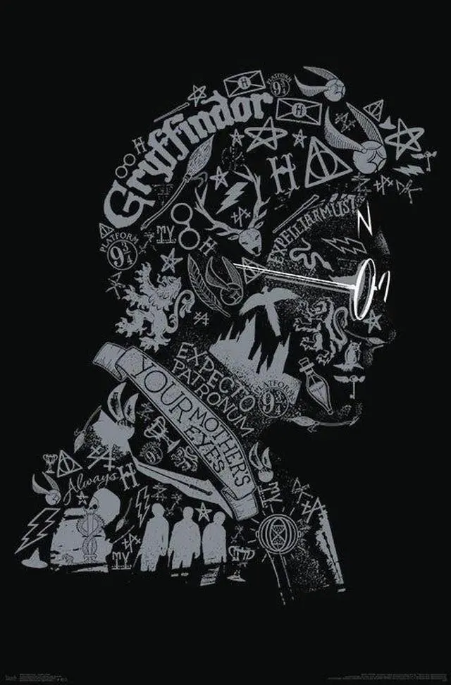 Main image of Harry Potter - Graphic Potter Poster Print (22 x 34)