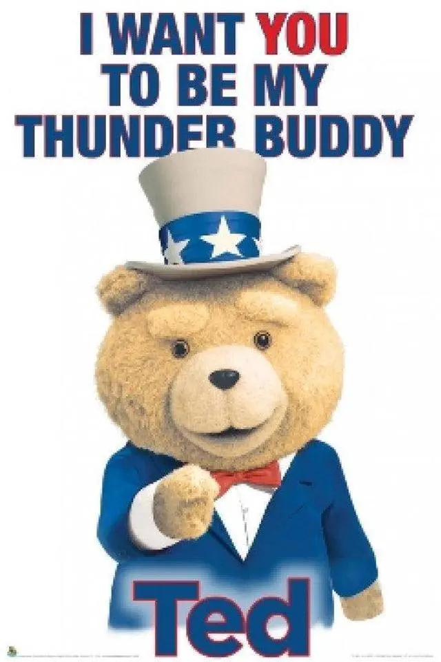 Main image of Ted Thunder Buddy Poster Print (22 x 34)
