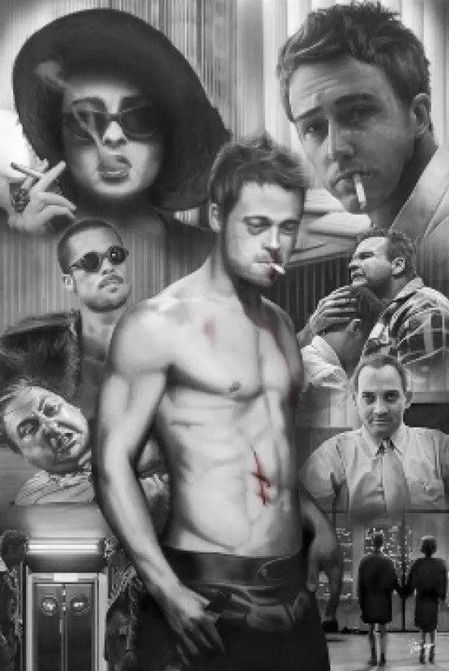 Main image of Fight Club - Character Collage Poster Print (22 x 34)