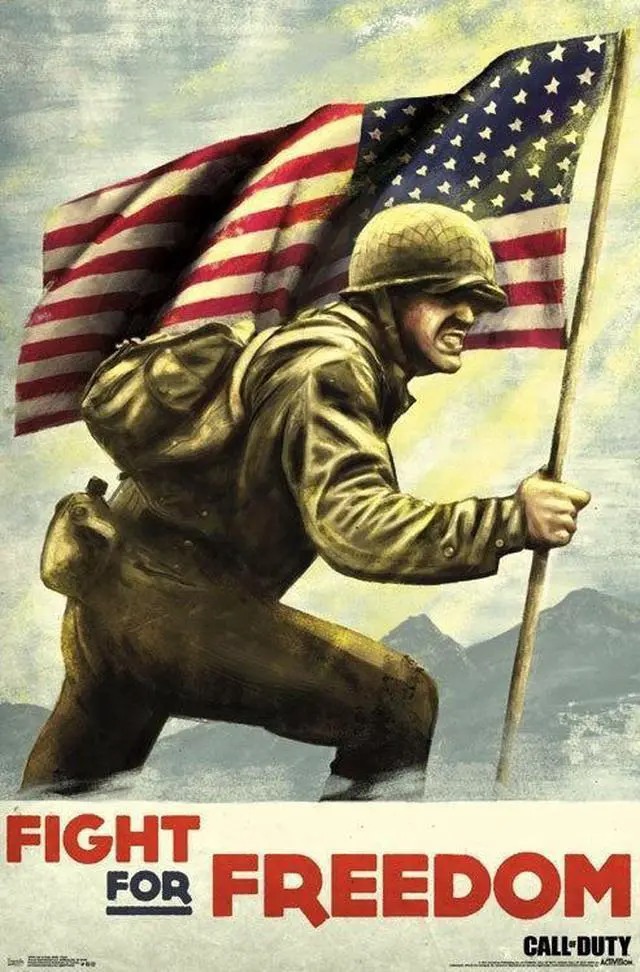 Main image of Call Of Duty Wwii - Fight Poster Print (22 x 34)