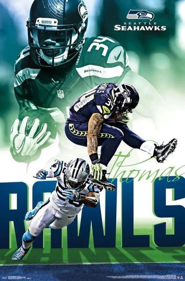 Main image of Seattle Seahawks - Thomas Rawls Poster Print (22 x 34)