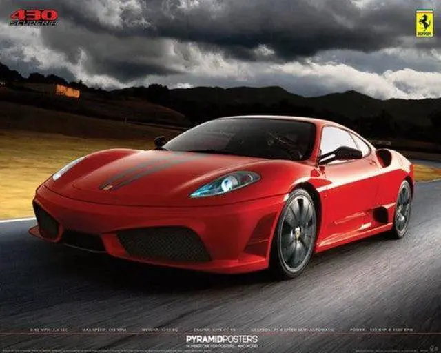 Main image of Ferrari - 430 Scuderia Poster Print (20 x 16)