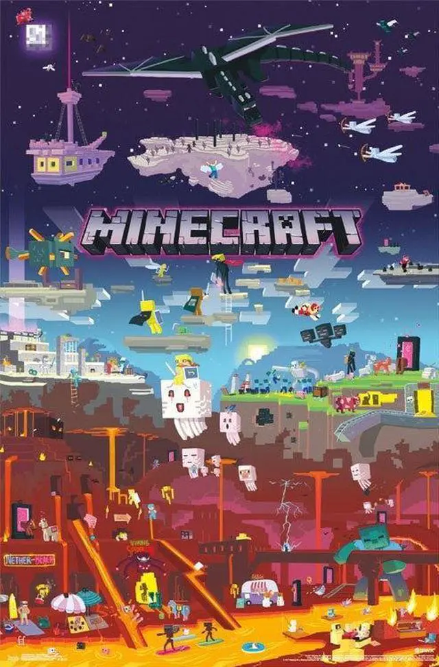 Main image of Minecraft - World Beyond Poster Print (22 x 34)