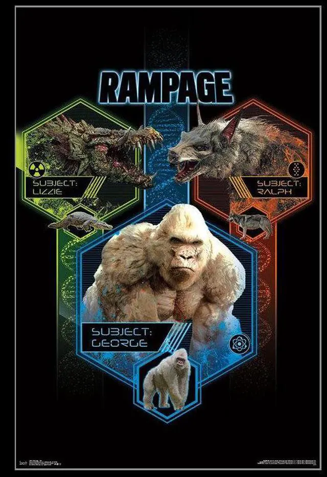 Main image of Rampage - Trio Poster Print (22 x 34)
