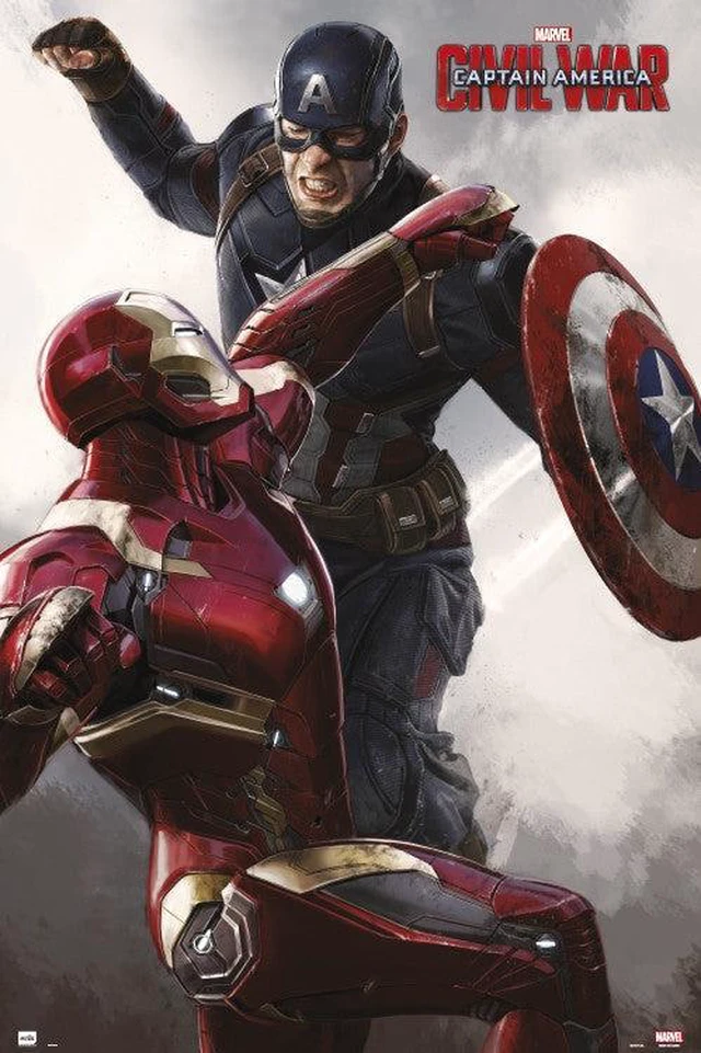 Main image of Captain America Civil War Cap Vs Iron Man Poster (24 x 36)