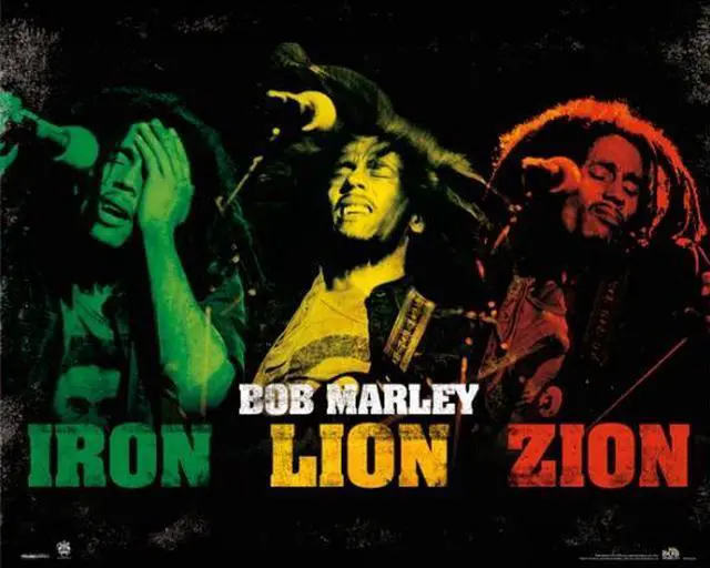 Main image of Bob Marley - Iron Lion Zion Colors Poster Print (16 x 20) - Item # PYRMPP32223