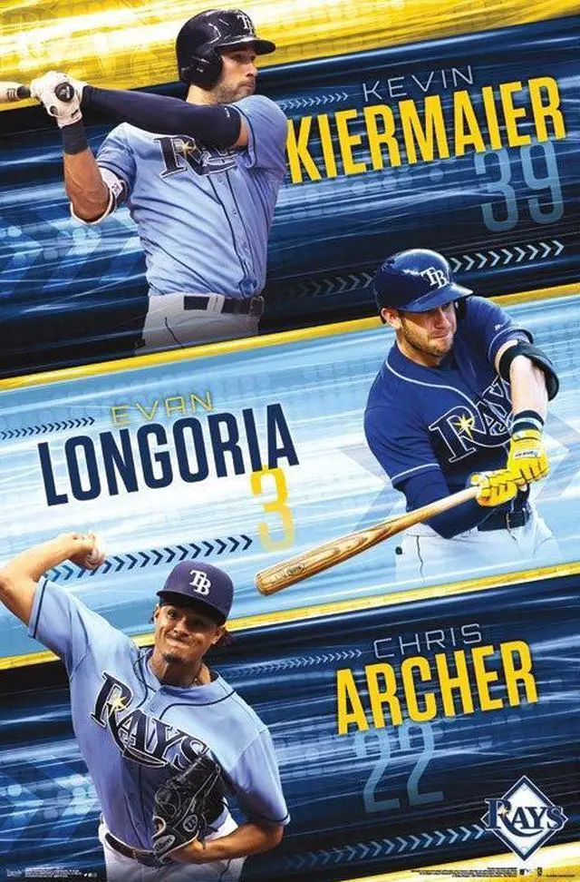 Main image of Tampa Bay Rays - Trio Poster Print (22 x 34)