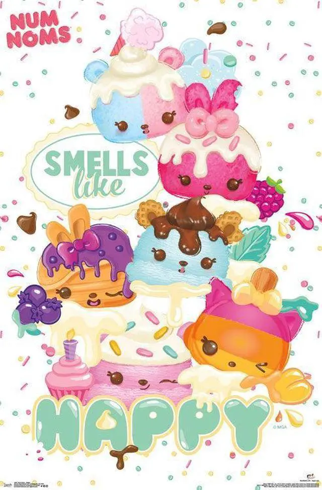 Main image of Num Noms - Happy Poster Print (22 x 34)