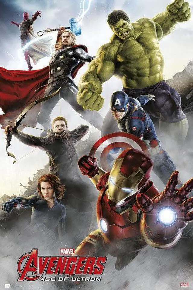 Main image of Marvel Avengers Age Of Ultron Group Iron Man Poster (24 x 36)