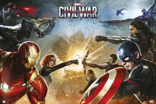 Main image of Captain America Civil War Teams Poster (36 x 24)