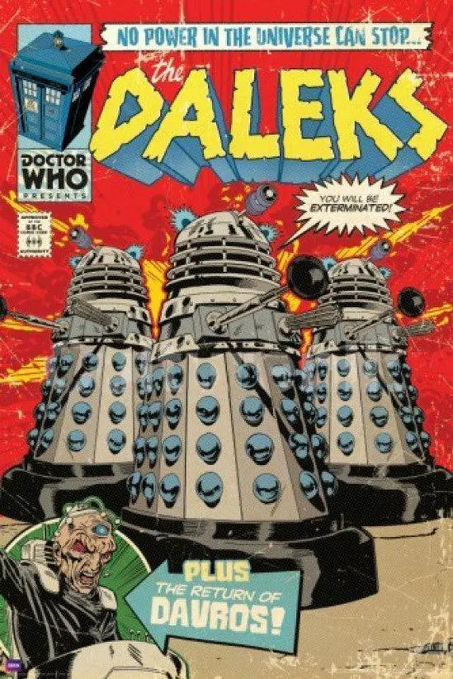 Main image of Doctor Who - Dalek Comic Poster Print (22 x 34)