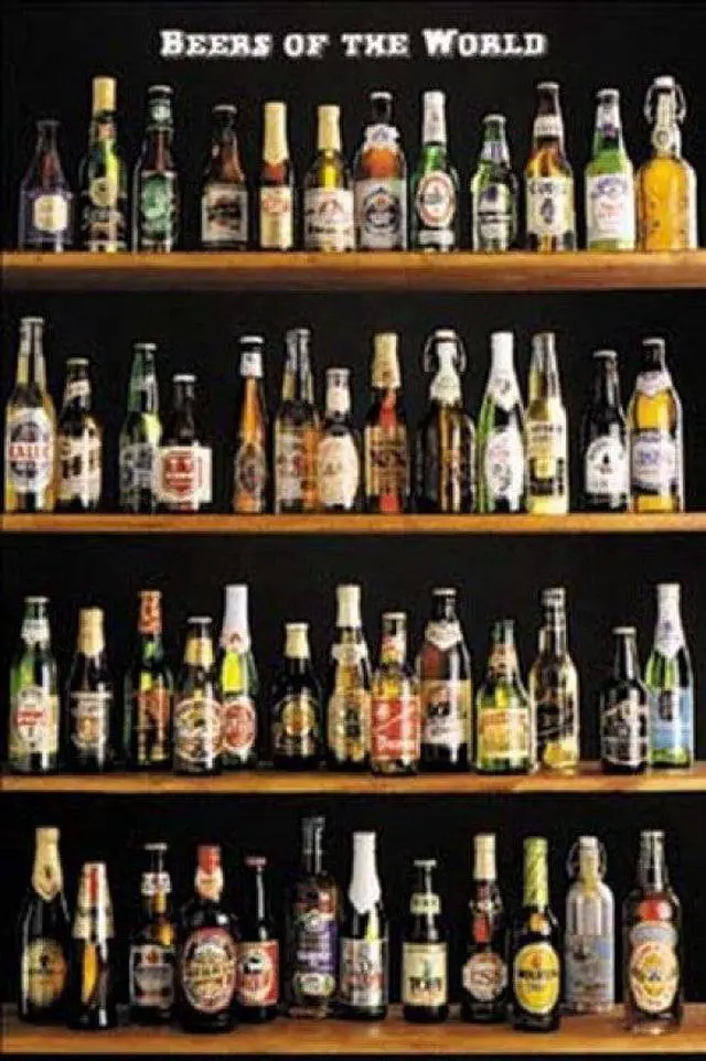 Main image of Beers Of The World Poster Print (22 x 34)