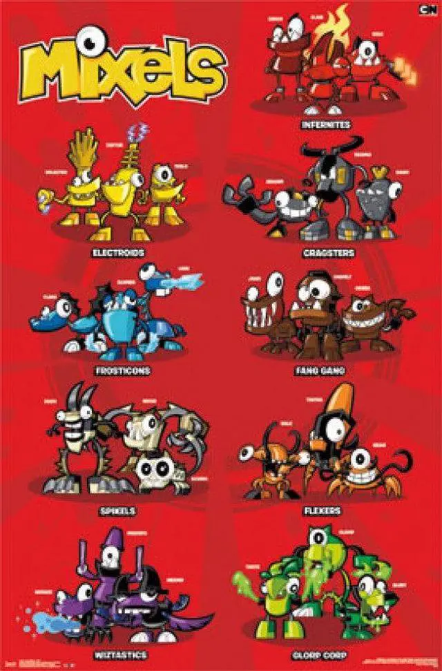 Main image of Lego Mixels - Grid Poster Print (22 x 34)