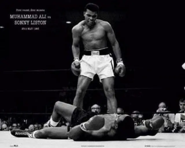 Main image of Muhammad Ali - 1965 1St Round Knockout Against Sonny Liston Poster Print (20 X 16)