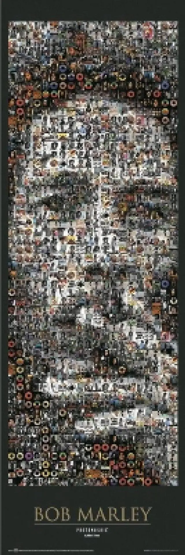 Main image of Bob Marley - Mosaic - Door Poster Print (21 X 62)