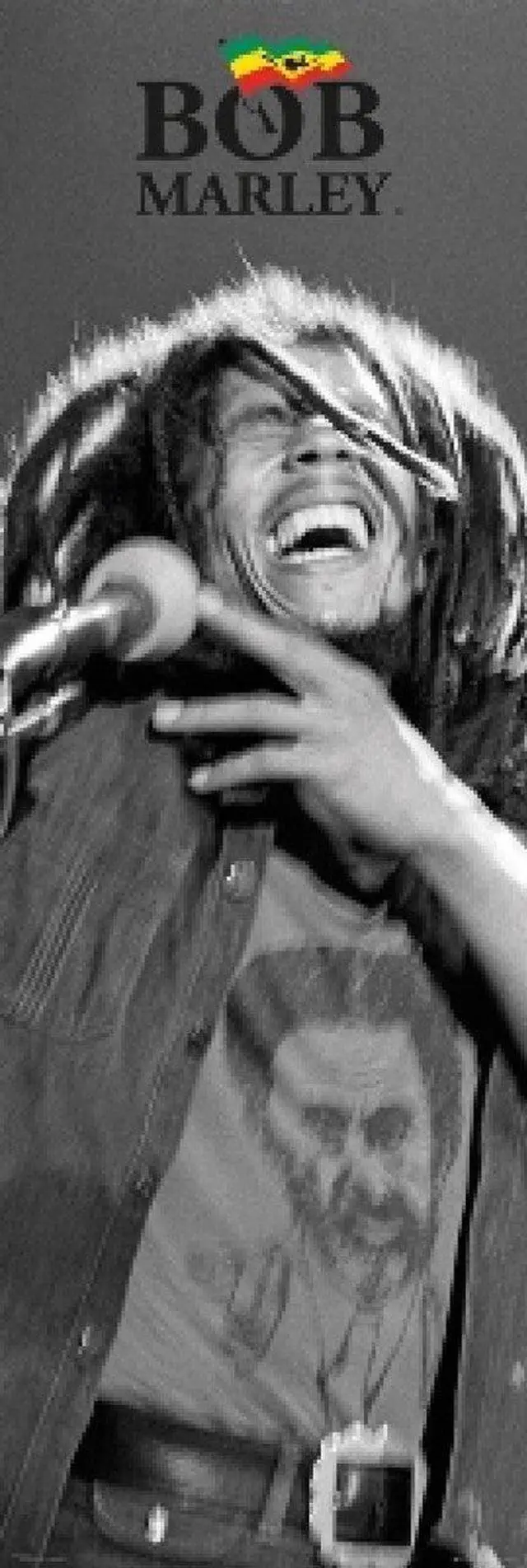 Main image of Bob Marley - Black & White - Door Poster Print (22 x 34) - Item # SCODP486