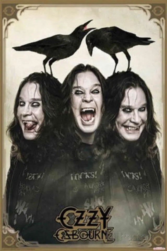 Main image of Ozzy Ozbourne Crows Poster Print (22 x 34)