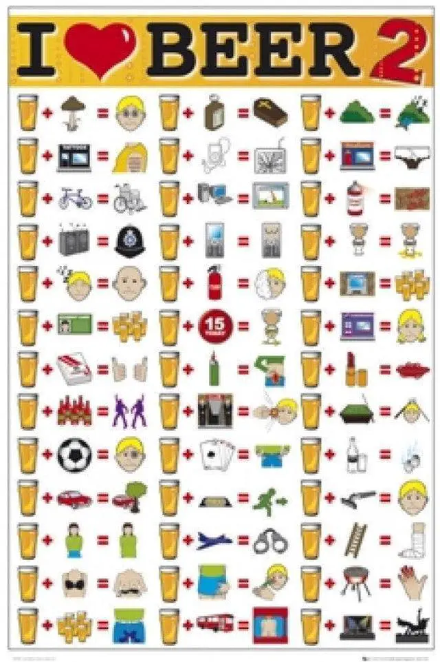 Main image of I Love Beer 2 Poster Print (22 x 34) - Item # SCO2256