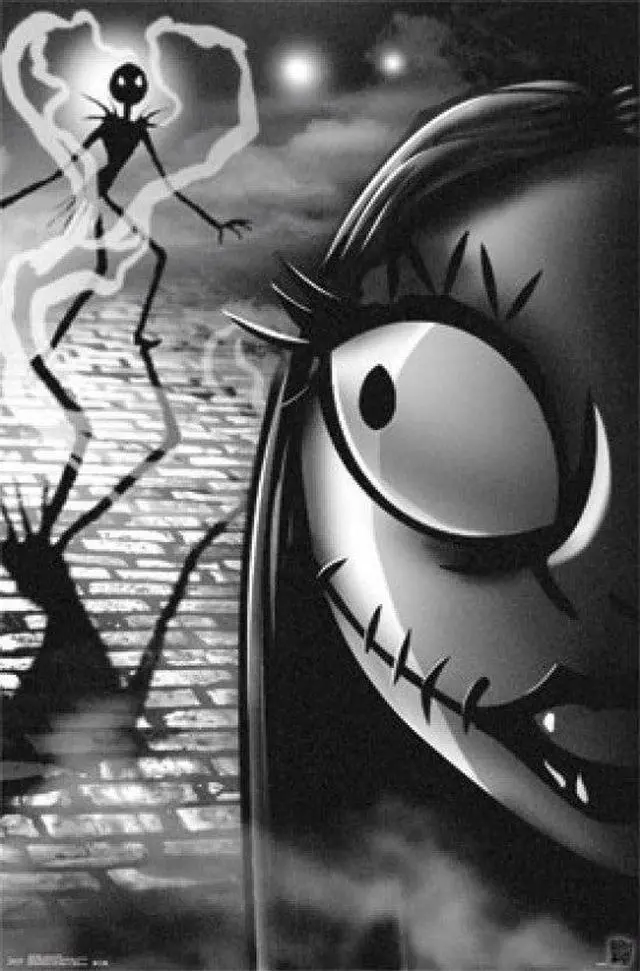 Main image of Nightmare Before Christmas - Jack And Sally Poster Print (24 x 36)