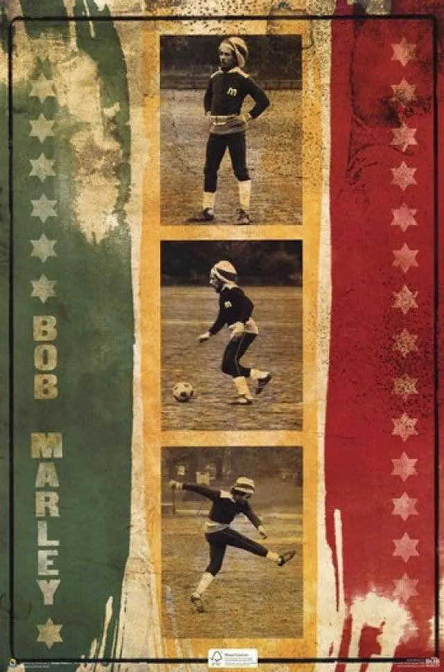 Main image of Bob Marley - Flag Poster (24 x 36)