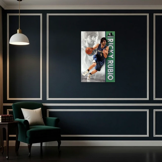 Alt view image 4 of 4 - Minnesota Timberwolves - Ricky Rubio Poster Print (24x36)