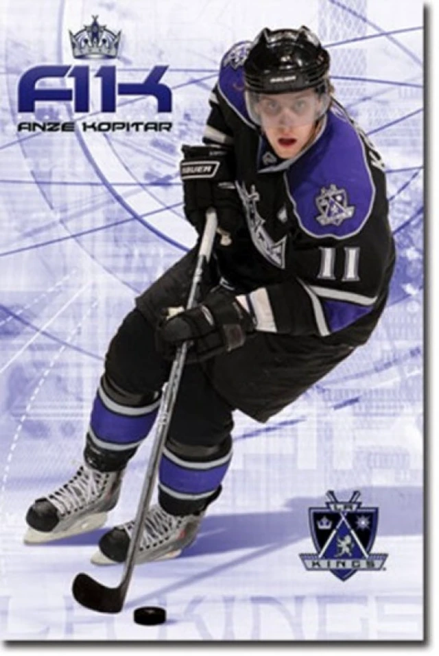 Alt view image 2 of 4 - LA Kings - Anze Kopitar Poster Print