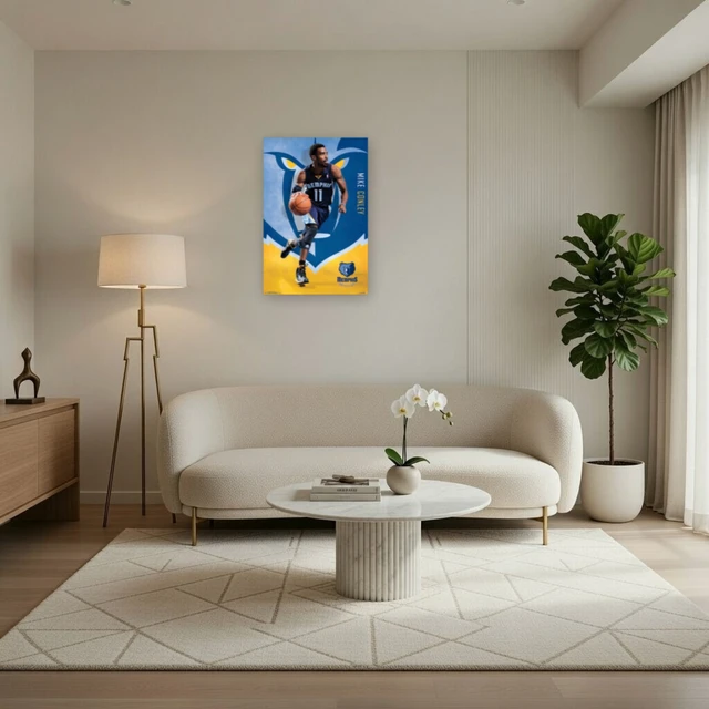 Alt view image 3 of 4 - Memphis Grizzlies M Conley 13 Poster Print