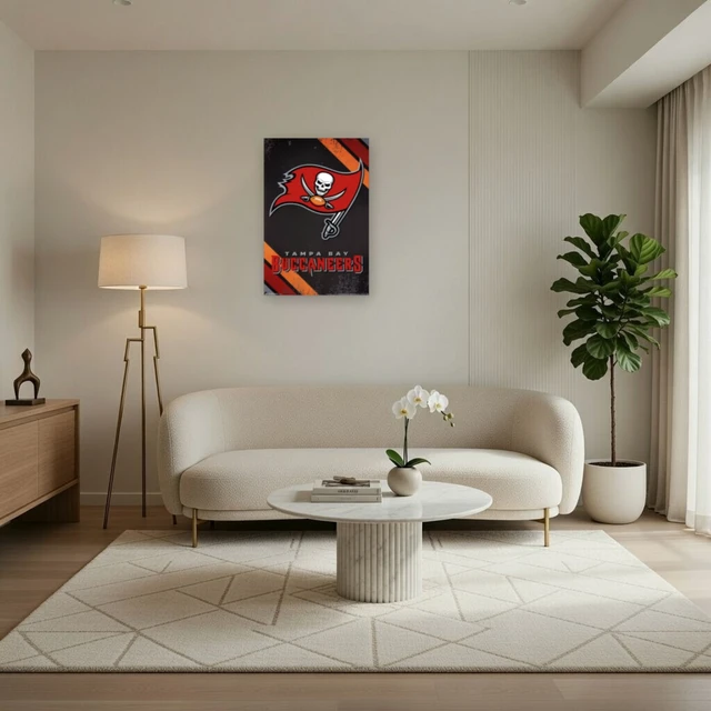 Alt view image 3 of 4 - Tampa Bay Buccaneers Logo Poster Print - 22x34
